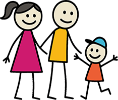 Illustration of a family